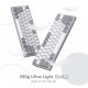 Redragon Fizz K617 White and Grey- RED SWITCH